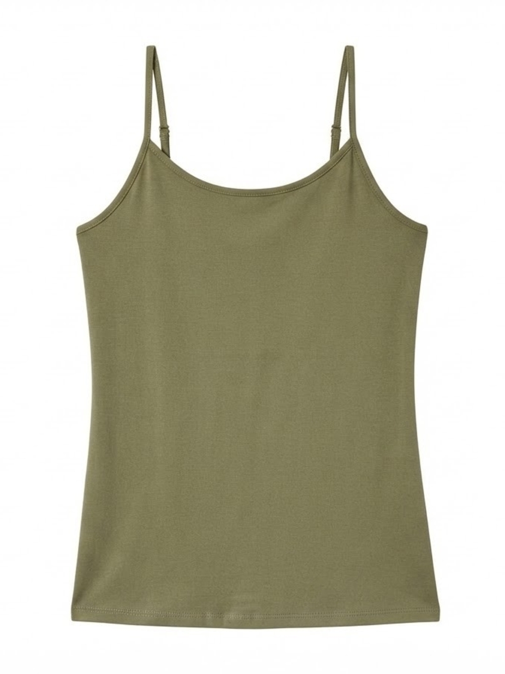 Perch by Blu Pepper Olive Green Cami Tank Top 2X NWOT Spaghetti Layer Fall Chic
